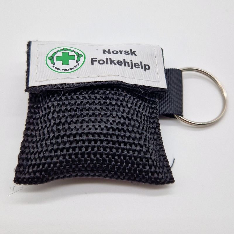 HLR Pusteduk sort Norsk Folkehjelp