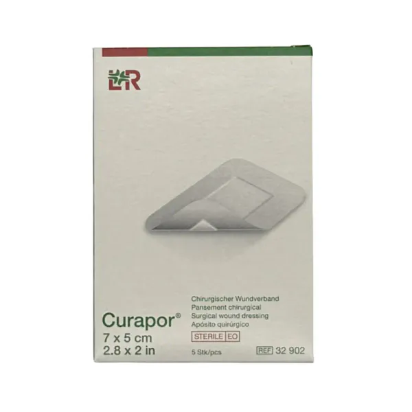 Hovedbilde Kompress med limkant 7 x 5 cm Curapor 5 stk.