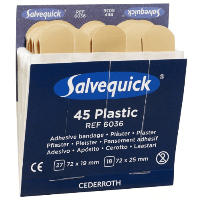Hovedbilde Salvequick Plaster refill 6 x 45stk REF 6036