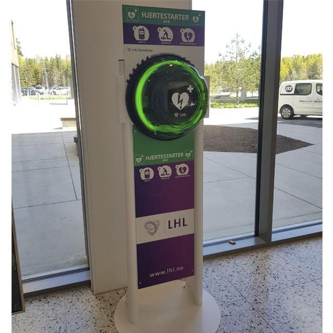 Hovedbilde Utendørs overvåket hjertestarterskap, Rotaid 24/7 ...